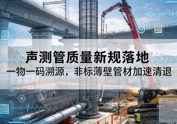 尼玛声测管质量新规落地，一物一码溯源，非标薄壁管材加速清退