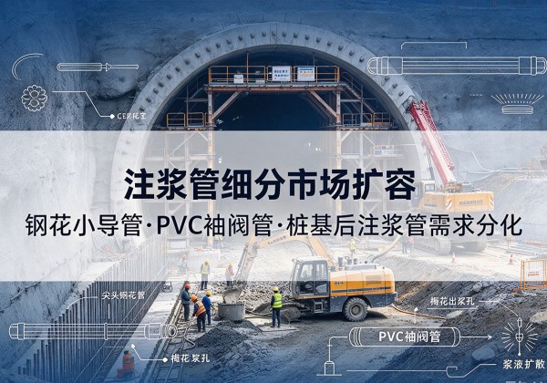 尼玛注浆管细分市场扩容，隧道钢花小导管、PVC 袖阀管、桩基后注浆管需求分化